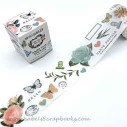 49 and Market-Vintage Artistry-Tranquility Washi Tape sticker rollr